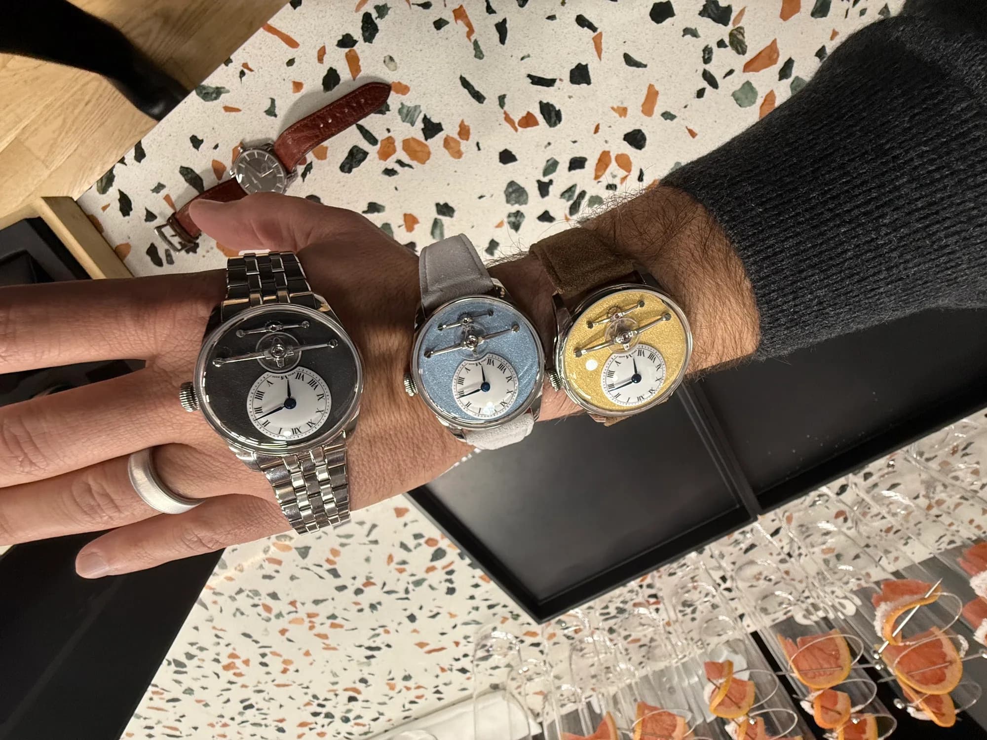 Watch detail at Christopher Ward Loco Classic Launch Party — photograph 3
