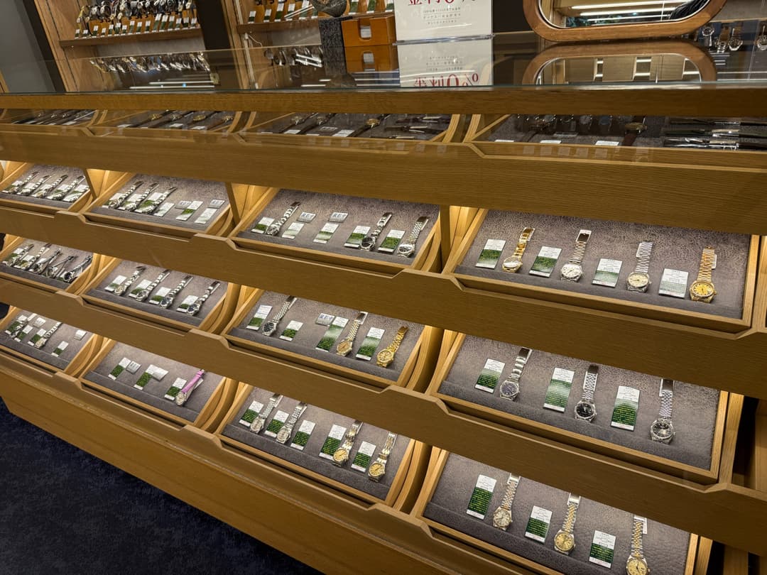 Retail display of watches