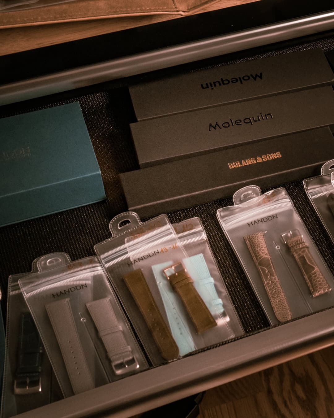 Drawer of watch straps