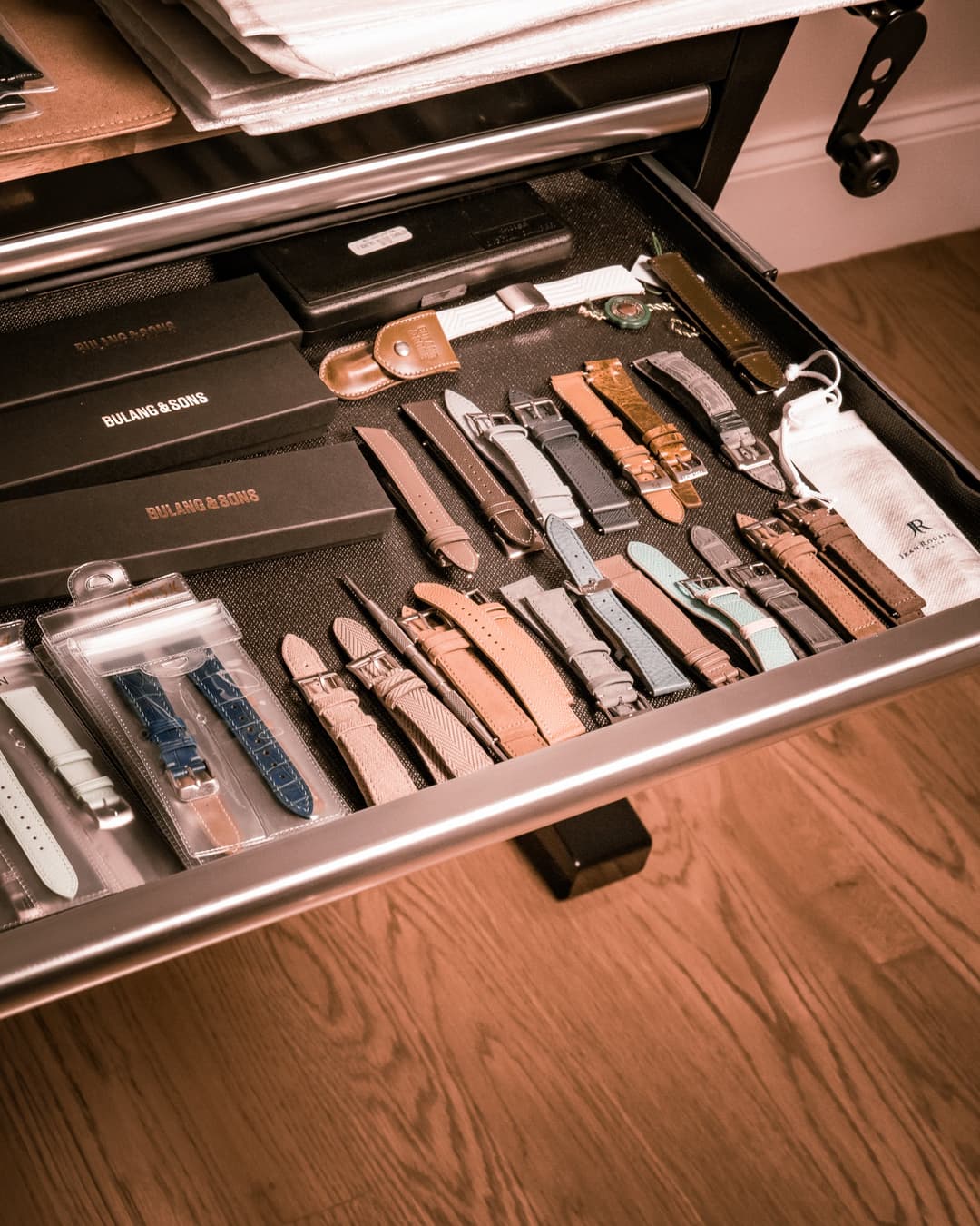 Watch strap drawer