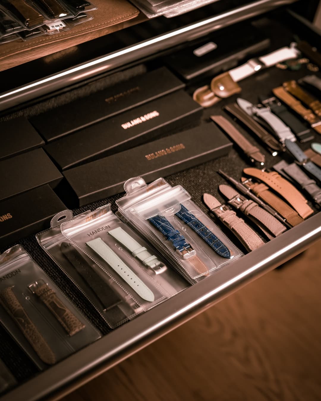 Watch strap drawer