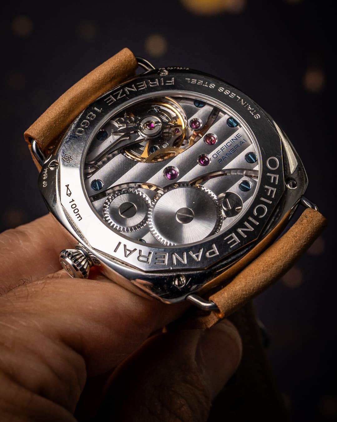 2009 Panerai Radiomir Black Seal Back In Hands
