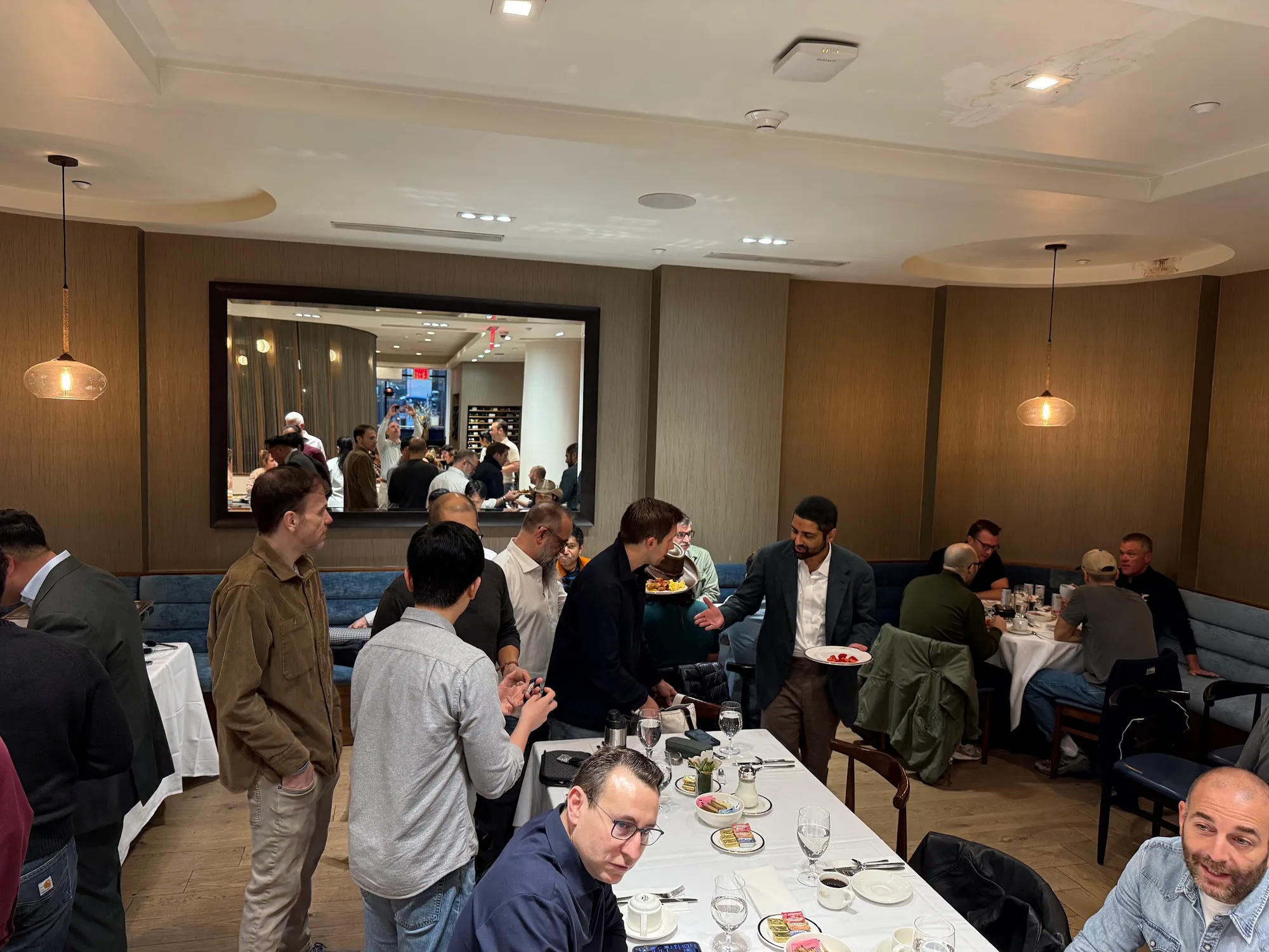 Collectors together at the MidlifeCrisisWatches Breakfast